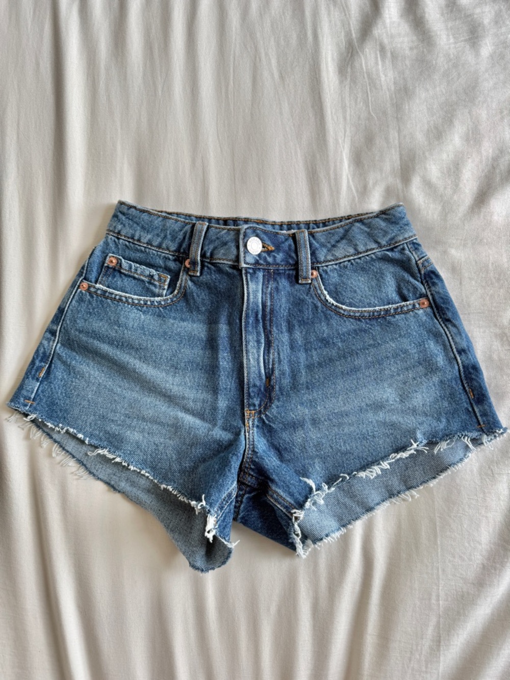 Garage Blue Denim Festival Shorts